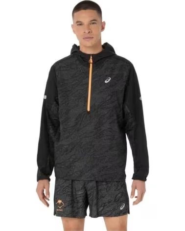 ASICS FELPA CON CAPPUCCIO 2011D389-002 PACKABLE UOMO