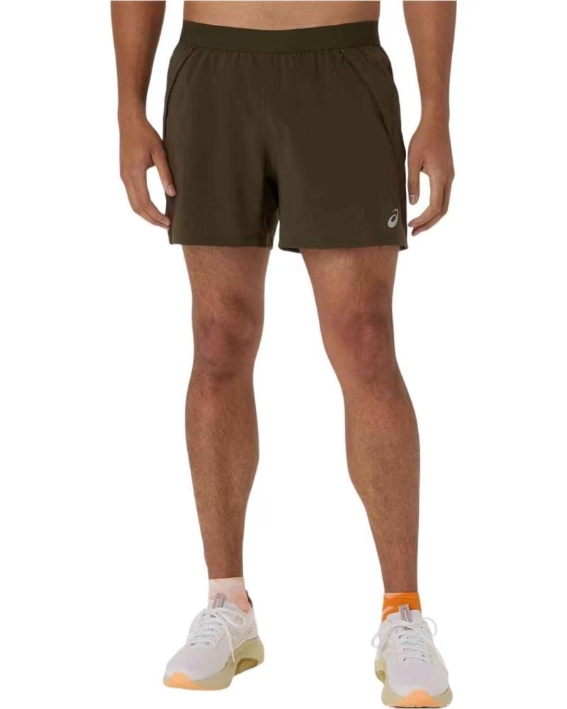 ASICS ROAD 5IN LAUFSHORTS FÜR HERREN IN OLIVGRÜN OLIVA