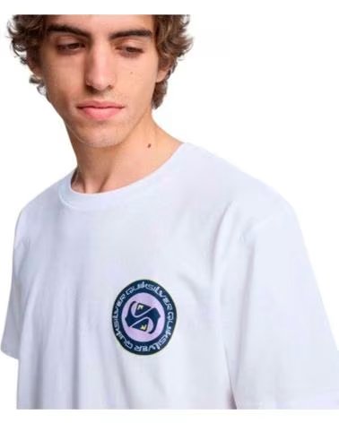 QUICKSILVER T-SHIRT QUIKSILVER 8290-WBB BIANCA A MANICHE CORTE DA UOMO BLANCO