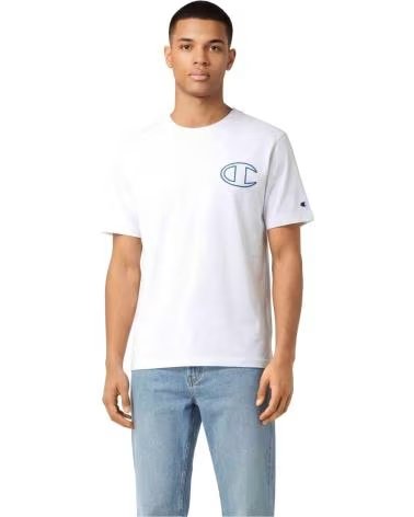 CHAMPION CAMISETA DE MANGA CORTA 222385-WW001 EN BLANCO PARA HOMBRE WHITE