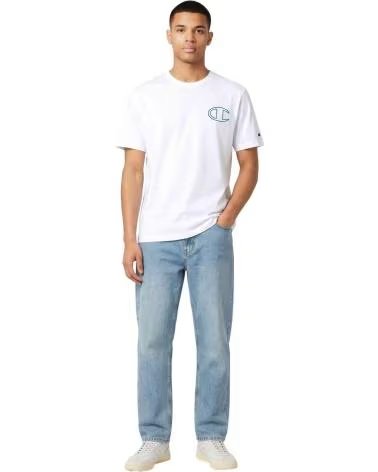 CHAMPION CAMISETA DE MANGA CORTA 222385-WW001 EN BLANCO PARA HOMBRE WHITE