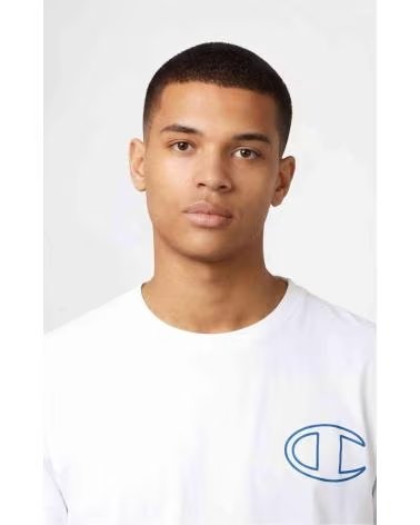 CHAMPION CAMISETA DE MANGA CORTA 222385-WW001 EN BLANCO PARA HOMBRE WHITE