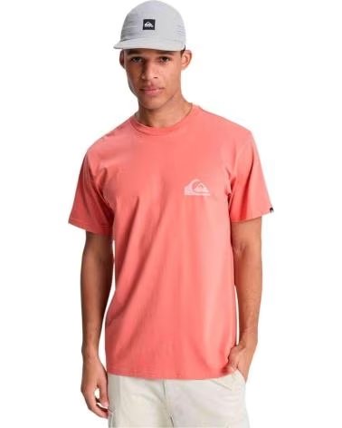 QUICKSILVER CAMISETA DE MANGA CORTA QUIKSILVER EV MINI LOGO EN ROSA PARA HOMBRE SALMON