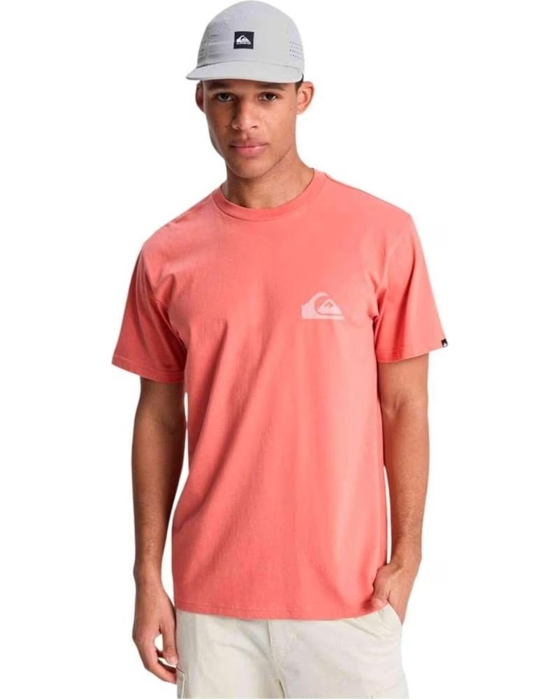 QUICKSILVER CAMISETA DE MANGA CORTA QUIKSILVER EV MINI LOGO EN ROSA PARA HOMBRE SALMON