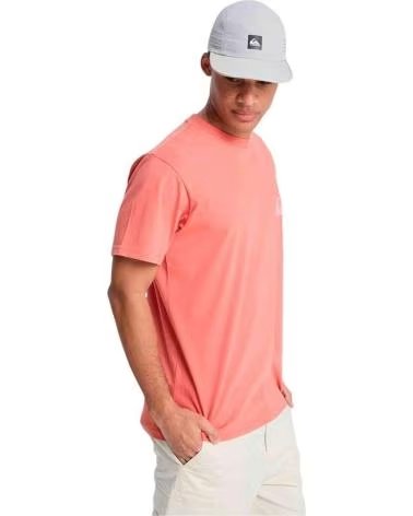 QUICKSILVER CAMISETA DE MANGA CORTA QUIKSILVER EV MINI LOGO EN ROSA PARA HOMBRE SALMON