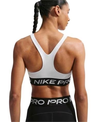 NIKE TOP SPORTIVO PRO 365 DA DONNA WHITE