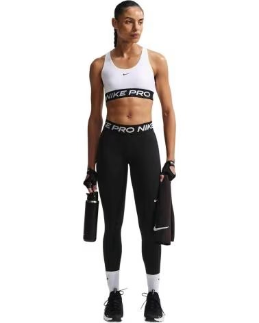 NIKE TOP SPORTIVO PRO 365 DA DONNA WHITE