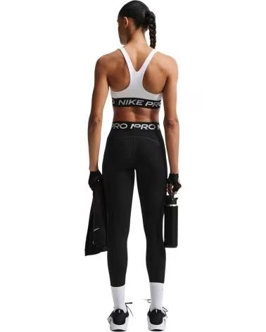 NIKE TOP SPORTIVO PRO 365 DA DONNA WHITE