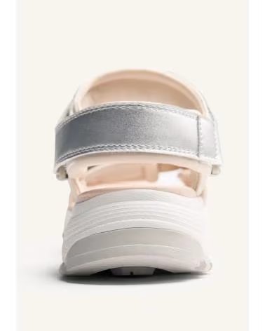 SANDALIA PLATAFORMA GIOSEPPO OYUGIS 79257 CON CIERRE DE VELCRO PLATA