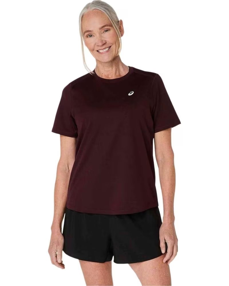 ASICS CAMISETA DE MANGA CORTA 2012D170-600 PARA MUJER DARK CURRANT