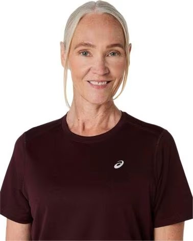 ASICS CAMISETA DE MANGA CORTA 2012D170-600 PARA MUJER DARK CURRANT