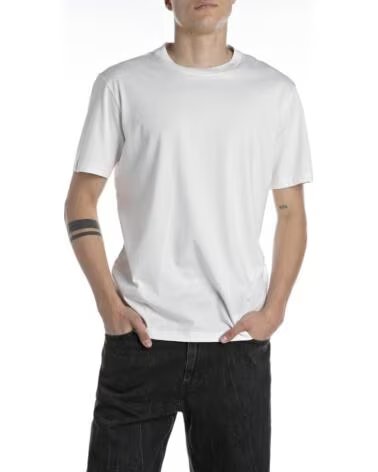 REPLAY CAMISETA JEANS BLANCA BLANCO