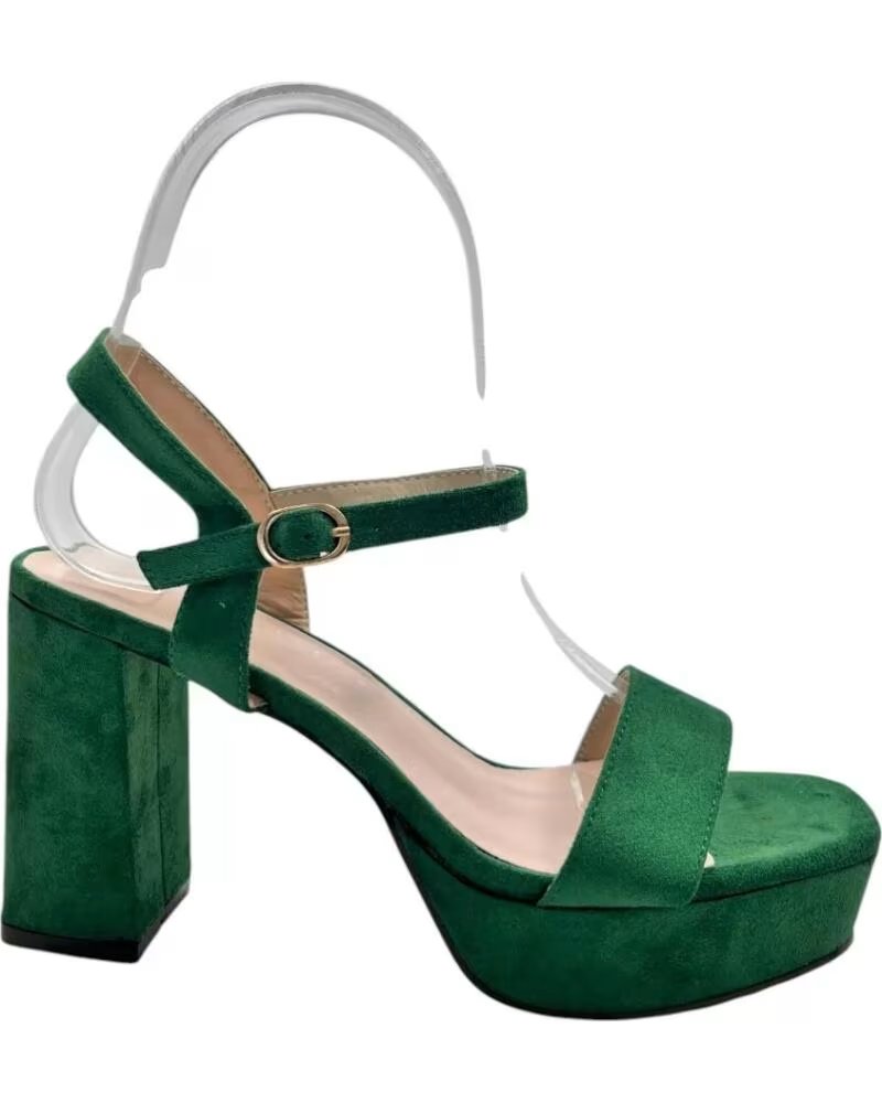 TIMBOS SANDALIA TACON PLATAFORMA VESTIR MUJER 133254 VERDE