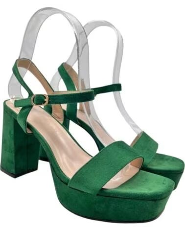 TIMBOS SANDALIA TACON PLATAFORMA VESTIR MUJER 133254 VERDE
