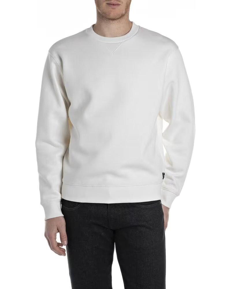 REPLAY SUDADERA BLANCA BLANCO
