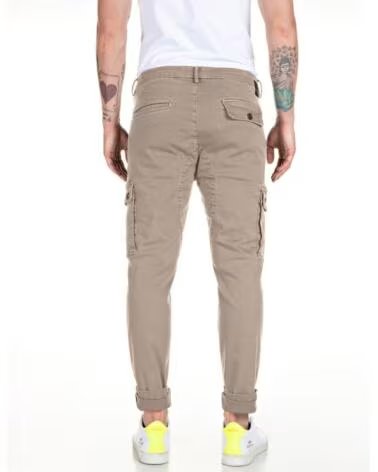 REPLAY PANTALON JEANS BEIG HIPERFLEX JAA BEIGE