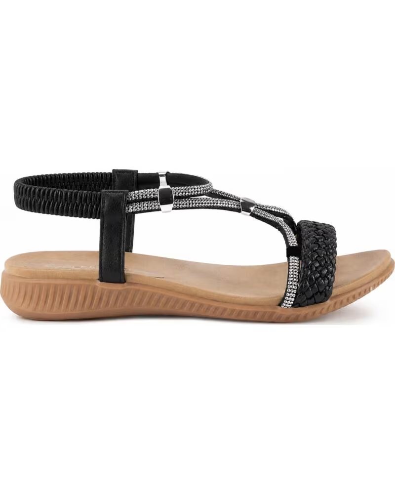 KESLEM SANDALE KM-91 AVEC STRASS NEGRO