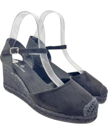 TIMBOS SANDALIA CUNA ESPARTO MUJER 133210 NEGRO
