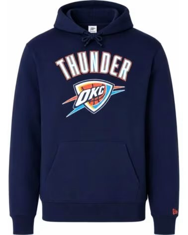 NEW ERA SUDADERA OKLAHOMA CITY THUNDER TEAM LOGO REGULAR HOODY AZUL 1