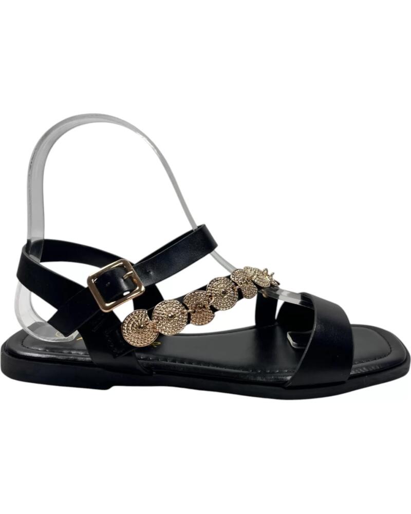 TIMBOS SANDALIA PLANA DE MUJER 132967 NEGRO