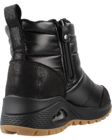 SKECHERS BOTINES 168127S ACOLCHADOS CON CREMALLERA LATERAL BBK