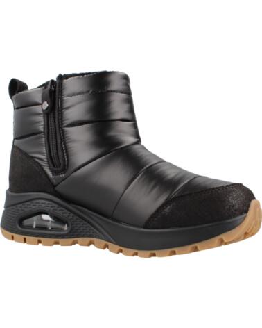 SKECHERS BOTINES 168127S ACOLCHADOS CON CREMALLERA LATERAL BBK