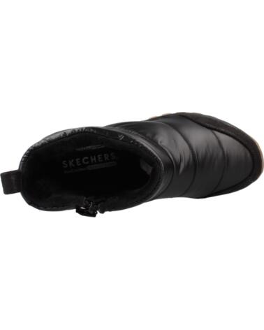 SKECHERS BOTINES 168127S ACOLCHADOS CON CREMALLERA LATERAL BBK