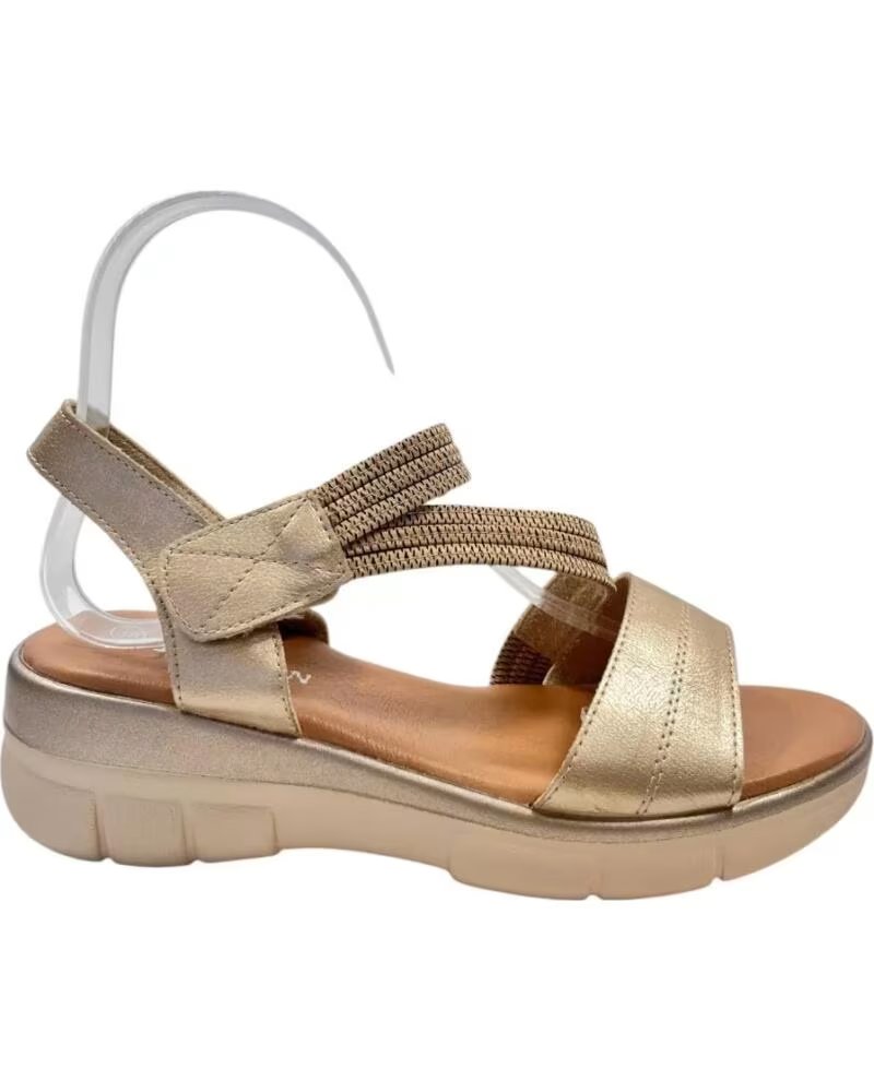 TIMBOS SANDÁLIAS DE CUNHA PARA MULHER AMARILLO