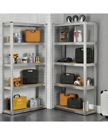 TAYG ESTANTERÍA METÁLICA INDUSTRIAL 180X90X40 CM CON 5 BALDAS MULTICOLOR