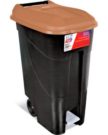 TAYG CONTENEDOR DE RESIDUOS 80L CON PEDAL MULTICOLOR