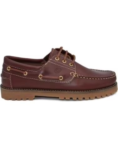 NIKKOE ZAPATOS NAUTICOS DE HOMBRE DE PIEL CON SUELA TRACK TALLAS 39 A 46 MODELO 4736 MARRóN