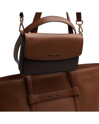 MICHAEL KORS BOLSO MUJER TOTE PIEL 2 EN 1 Y CARTERA JET SET TRAVEL 35S5GTVT3L MARRóN