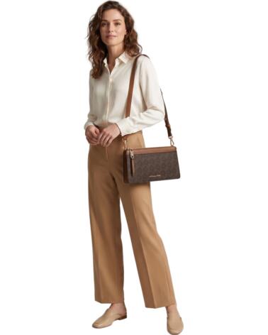 MICHAEL KORS BOLSO MUJER BANDOLERA TRANSFORMABLE DE HOMBRO 32H3G8EC7B MARRóN