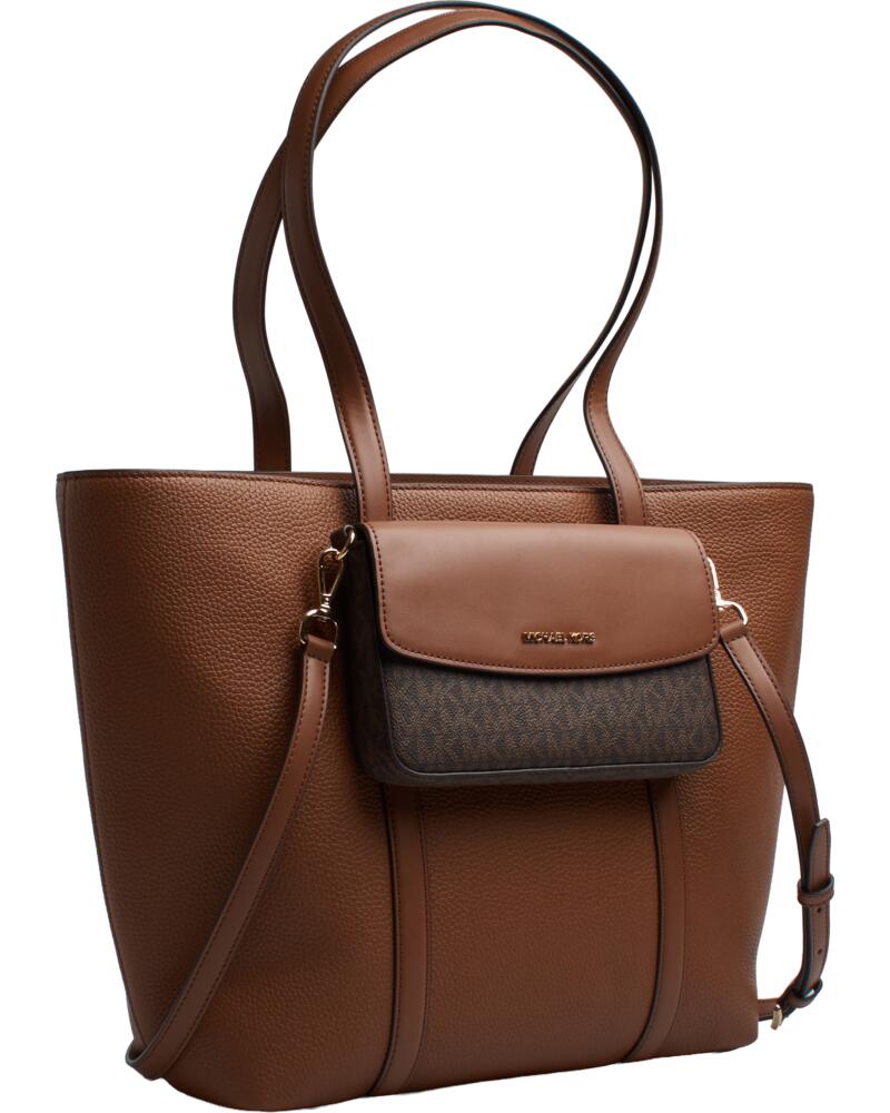 MICHAEL KORS BOLSO MUJER TOTE PIEL 2 EN 1 Y CARTERA JET SET TRAVEL 35S5GTVT3L MARRóN
