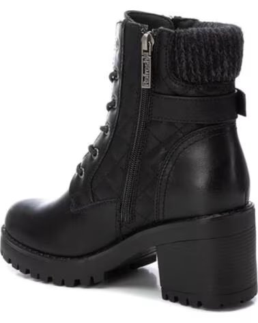 DAMEN STIEFELETTEN REFRESH 172310 MIT ABSATZ, SCHNÜRUNG UND REISSVERSCHLUSS SCHWARZ NEGRO