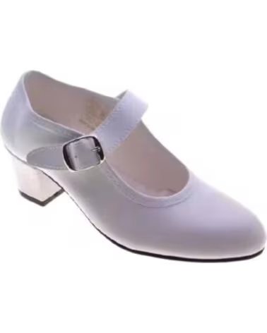 PASOS DE BAILE FLAMENCO DANCE SHOES DE MODEL 15 BLANCO