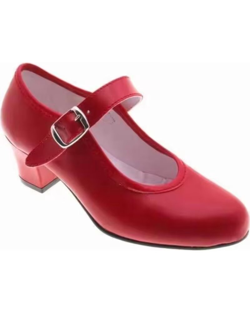 PASOS DE BAILE FLAMENCO-SCHUHE DE MODELL 15 ROT ROJO