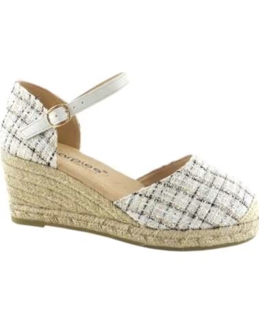 AMARPIES VALENCIANA DE MUJER CON CUNA DE YUTE ZAPATO COMODO MODELO 26487 BEIGE