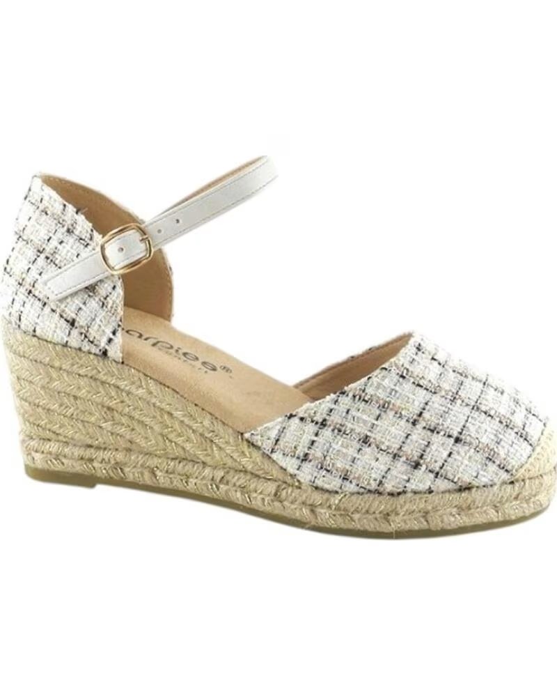 AMARPIES VALENCIANA DE MUJER CON CUNA DE YUTE ZAPATO COMODO MODELO 26487 BEIGE