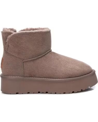 XTI 142197 STIEFELETTEN MIT PLATEAU IN TAUPE