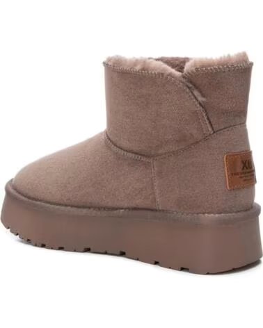 XTI 142197 STIEFELETTEN MIT PLATEAU IN TAUPE