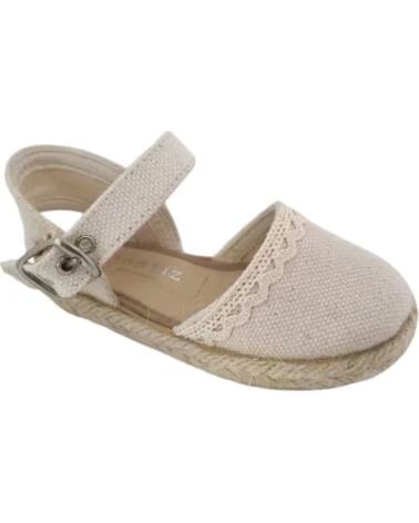CONDIZ ALPARGATAS DE NINA CON HEBILLA EN VARIOS COLORES TALLAS 20 A 35 MODELO 263 BEIGE