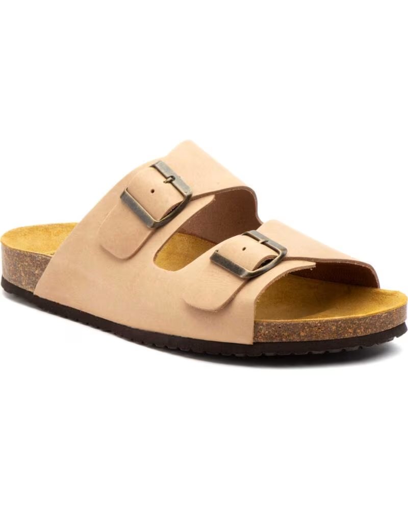 MORXIVA SANDALIA DE HOMBRE TIPO BIO DE PIEL CON HEBILLAS MODELO 8020 39 A 47 VERDE