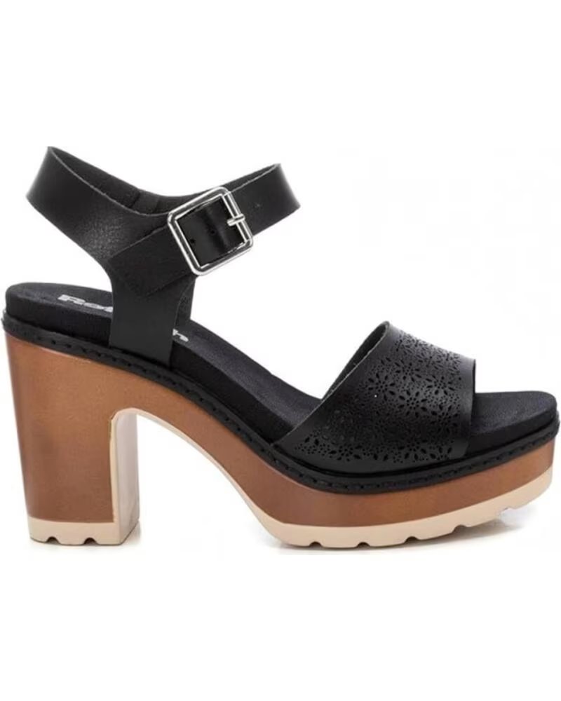 REFRESH SANDALIAS DE TACON MUJER 172781 NEGRO