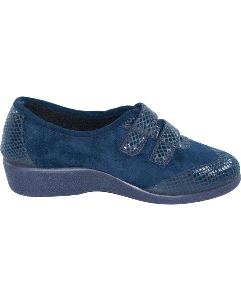 SEVILLAS ZAPATILLAS DEPORTIVAS AEROBIC BAMARA DE MUJER CON DOBLE VELCRO Y PLANTILLA DRACO TALLAS 35 A 41 MODELO 765-8 AZUL