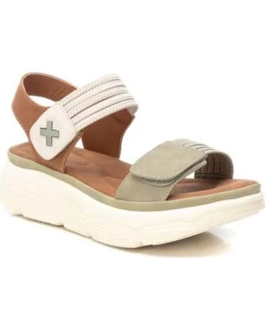 XTI SANDALIAS PLANAS MUJER 143986 KAKI VERDE