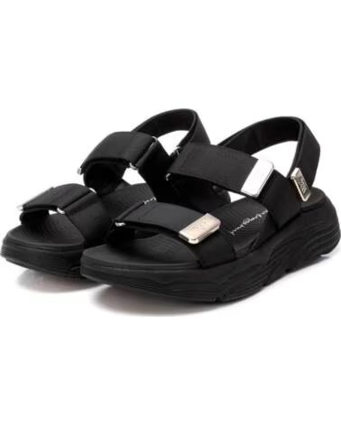 XTI SANDALIAS PLANAS MUJER 144073 NEGRO