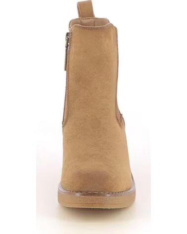 BOTINES REFRESH 173039 DE TACÓN ESTILO CHELSEA COLOR BEIGE