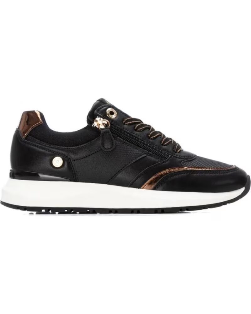 XTI Zapatillas 144183-Negro en negro para mujer NEGRO