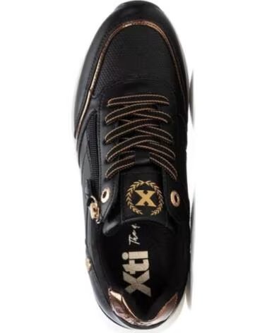 XTI Zapatillas 144183-Negro en negro para mujer NEGRO